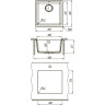 Мойка кухонная LEMARK SINARA 400-U шампань 9910066