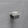 Мыльница LEMARK SMOOTH LINE с держателем графит 9746018