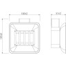 Мыльница LEMARK SMOOTH LINE с держателем графит 9746018