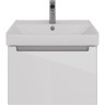 Тумба LEMARK BUNO MINI, 60 см под раковину, подвесная, 1 ящик, белый глянец LM05BM60T